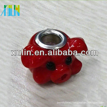 lampwork glass animal beads hollow core fits the european bead bracelets